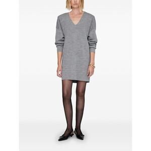NWT NEW Anine Bing Essex Dress in Grey Melange Size L